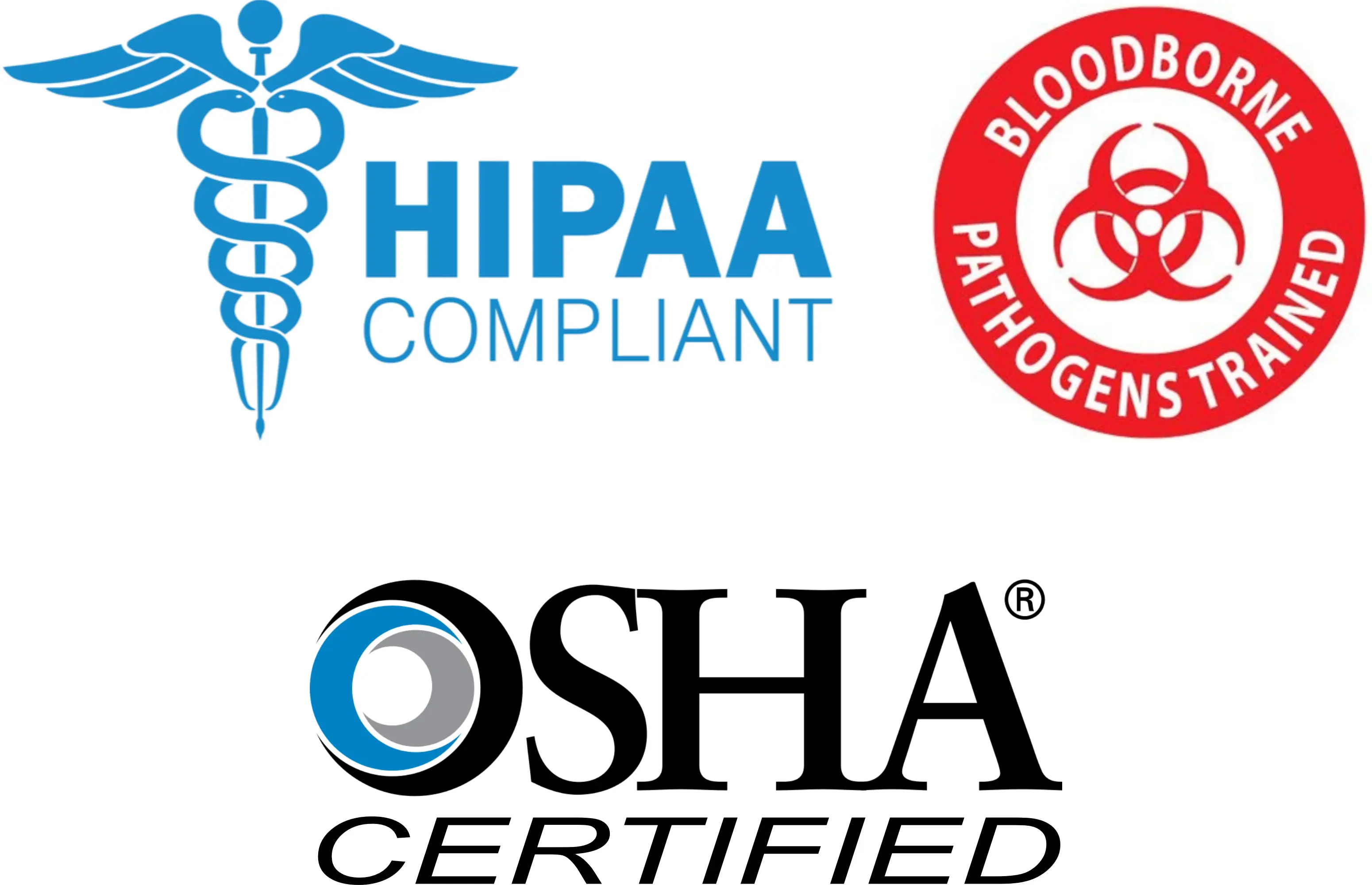 HIPAA Blood Borne Pathogen OSHA certifications